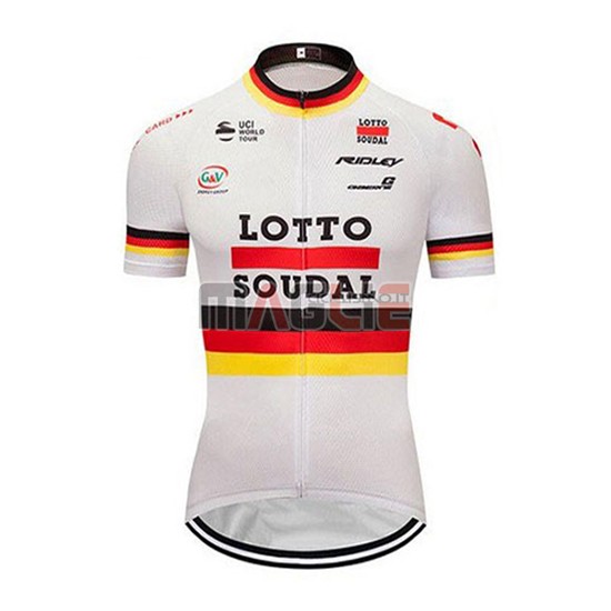 2018 Maglia Lotto Soudal Manica Corta Campione Germania